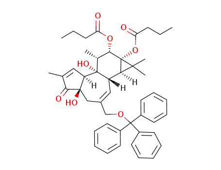 Butyric acid (1aR,1bS,4aR,7aS,7bS,8R,9S,9aS)-9-butyryloxy-4a,7b-dihydroxy-1,1,6,8-tetramethyl-5-oxo-3-trityloxymethyl-1,1a,1b,4,4a,5,7a,7b,8,9-decahydro-cyclopropa[3,4]benzo[1,2-e]azulen-9a-yl ester