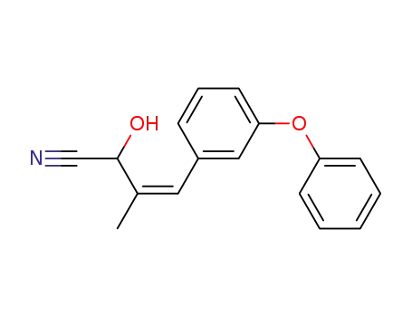 3-Butenenitrile, 2-hydroxy-3-methyl-4-(3-phenoxyphenyl)-, (S-(E))-