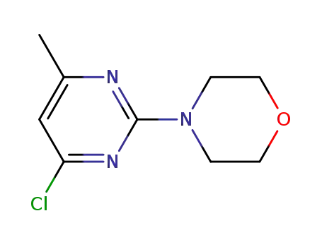 Molecular Structure of 118121-82-7 (4-(4-CHLORO-6-METHYL-2-PYRIMIDINYL)MORPHOLINE)