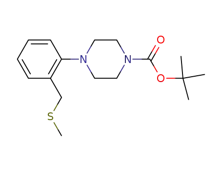 1-t-butoxycarbonyl-4-(2-(methylthiomethyl)phenyl)-piperazine