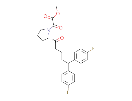 {(S)-2-[5,5-Bis-(4-fluoro-phenyl)-pentanoyl]-pyrrolidin-1-yl}-oxo-acetic acid methyl ester
