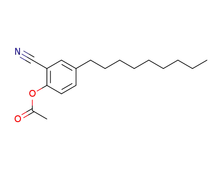 Molecular Structure of 62390-66-3 (Benzonitrile, 2-(acetyloxy)-5-nonyl-)
