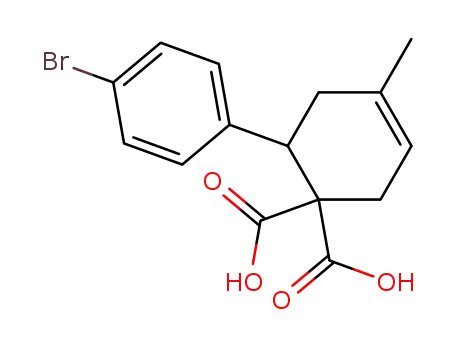 6-(4-bromo-phenyl)-4-methyl-cyclohex-3-ene-1,1-dicarboxylic acid