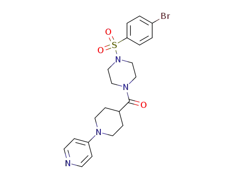 1-(4-bromophenylsulphonyl)-4-[1-(pyridin-4-yl)piperidin-4-ylcarbonyl]piperazine