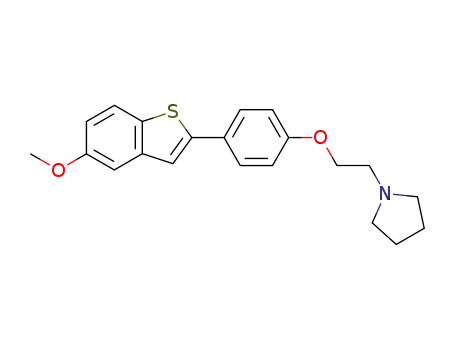 5-methoxy-2-[4-[2-(1-pyrrolidinyl)ethoxy]phenyl]benzo[b]thiophene