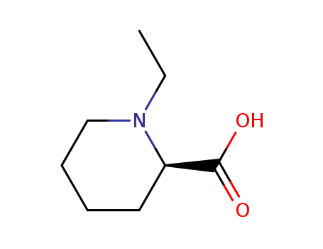 Molecular Structure of 354563-85-2 (2-Piperidinecarboxylicacid,1-ethyl-,(2R)-(9CI))