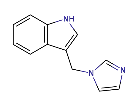 Molecular Structure of 19714-15-9 (1H-Indole, 3-(1H-imidazol-1-ylmethyl)-)