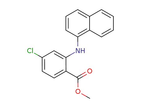 Benzoic acid, 4-chloro-2-(1-naphthalenylamino)-, methyl ester