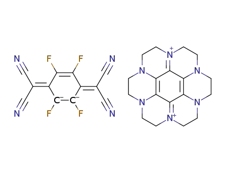 Molecular Structure of 123265-19-0 (hexaazaoctadecahydrocoronenium perfluoro-7,7,8,8-tetracyano-p-benzoquinonedimethanediide)
