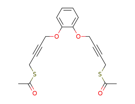 Molecular Structure of 395649-73-7 (Ethanethioic acid, S,S'-[1,2-phenylenebis(oxy-2-butyne-4,1-diyl)] ester)