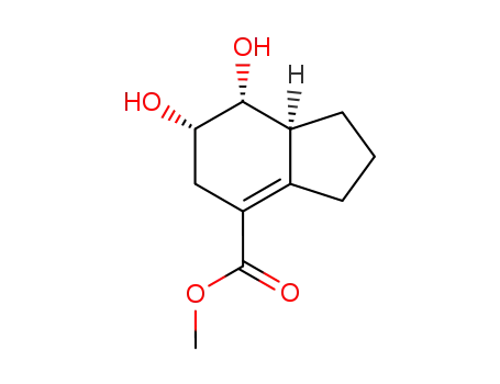 1H-Indene-4-carboxylic acid, 2,3,5,6,7,7a-hexahydro-6,7-dihydroxy-, methyl ester, (6R,7S,7aR)-rel- (9CI)