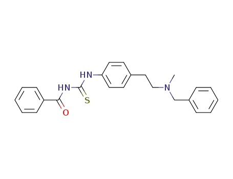 3-(4-(2-((phenylmethyl)(methyl)amino)ethyl)phenyl)-1-benzoyl-2-thiourea