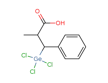Benzenepropanoic acid, a-methyl-b-(trichlorogermyl)-
