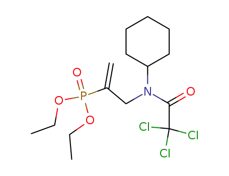 Phosphonic acid, [1-[[cyclohexyl(trichloroacetyl)amino]methyl]ethenyl]-,
diethyl ester