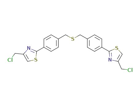 Thiazole, 2,2'-[thiobis(methylene-4,1-phenylene)]bis[4-(chloromethyl)-