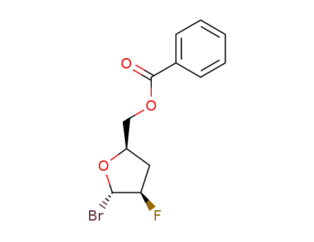 5-O-benzoyl-1-bromo-2,3-dideoxy-2-fluoro-α-L-threo-pentofuranosyl