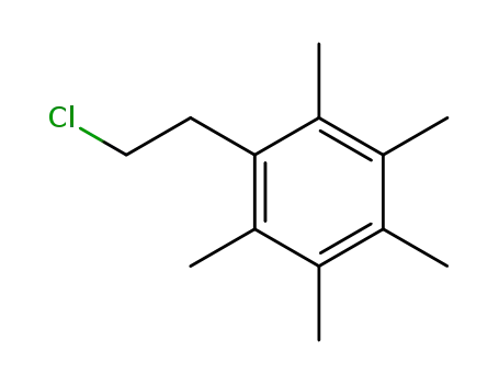 Molecular Structure of 30220-20-3 (1-(2-chloroethyl)-2,3,4,5,6-pentamethylbenzene)