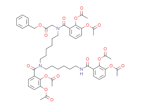 [(2,3-diacetoxy-benzoyl)-(6-{(2,3-diacetoxy-benzoyl)-[6-(2,3-diacetoxy-benzoylamino)-hexyl]-amino}-hexyl)-amino]-acetic acid benzyl ester