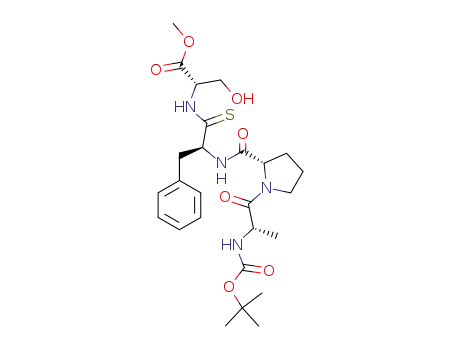 L-Serine,
N-[(1,1-dimethylethoxy)carbonyl]-L-alanyl-L-prolylthio-L-phenylalanyl-,
methyl ester