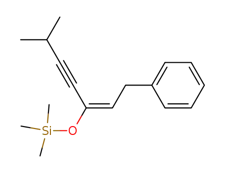 Silane, trimethyl[[4-methyl-1-(2-phenylethylidene)-2-pentynyl]oxy]-, (E)-