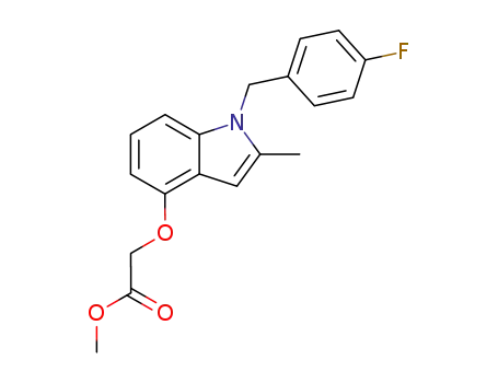Acetic acid, [[1-[(4-fluorophenyl)methyl]-2-methyl-1H-indol-4-yl]oxy]-,
methyl ester