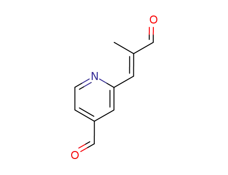 Molecular Structure of 188554-16-7 (4-formyl-2-[3-oxo-2-methyl-(1E)-propenyl]pyridine)
