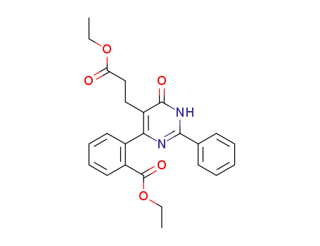 ethyl 2-[5-(3-ethoxy-3-oxopropyl)-6-oxo-2-phenyl-1,6-dihydro-4-pyrimidinyl]benzoate
