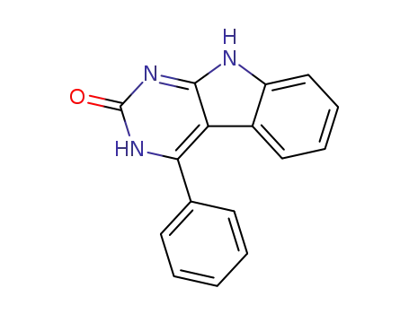 Molecular Structure of 56807-28-4 (2-oxo-4-phenyl-2,3-dihydro-9H-pyrimido[4,5-b]indole)