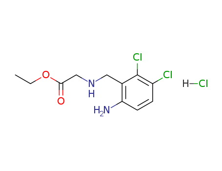 Glycine, N-[(6-amino-2,3-dichlorophenyl)methyl]-, ethyl ester, hydrochloride