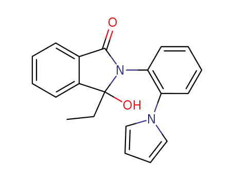 2,3-dihydro-3-ethyl-3-hydroxy-2-[2-(pyrrol-1-yl)phenyl]-1H-isoindol-1-one