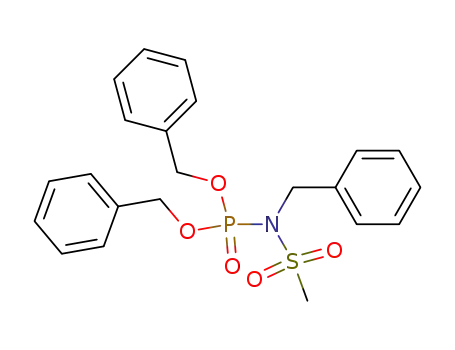 Molecular Structure of 366797-84-4 (dibenzyl N-benzyl-N-(methylsulfonyl)phosphoramidate)