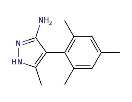 4-MESITYL-5-METHYL-1H-PYRAZOL-3-AMINECAS