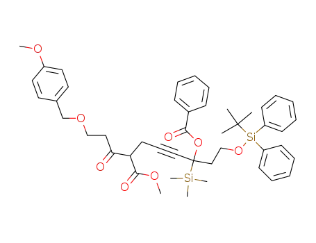 benzoic acid 1-[2-(tert-butyldiphenylsilanyloxy)ethyl]-8-(4-methoxybenzyloxy)-5-methoxycarbonyl-6-oxo-1-(trimethylsilanyl)oct-2-ynyl ester
