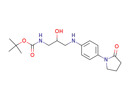 tert-Butyl 2-hydroxy-3-{[4-(2-oxo-1-pyrrolidinyl)phenyl]amino}propyl-carbamate