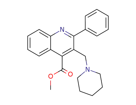 2-phenyl-3-piperidin-1-ylmethyl-quinoline-4-carboxylic acid methyl ester