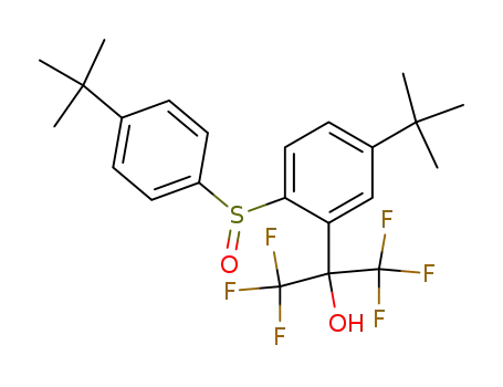 2-[5-tert-Butyl-2-(4-tert-butyl-benzenesulfinyl)-phenyl]-1,1,1,3,3,3-hexafluoro-propan-2-ol