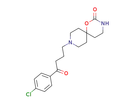 Molecular Structure of 54981-19-0 (9-[3-(p-Chlorobenzoyl)propyl]-1-oxa-3,9-diazaspiro[5.5]undecan-2-one)