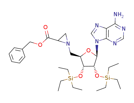 5'-(2''-carboxymethylaziridino)-5'-deoxy-2',3'-bis(O-triethylsilyl)adenosine