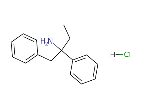 Molecular Structure of 118753-95-0 (Benzeneethanamine, a-ethyl-a-phenyl-, hydrochloride)