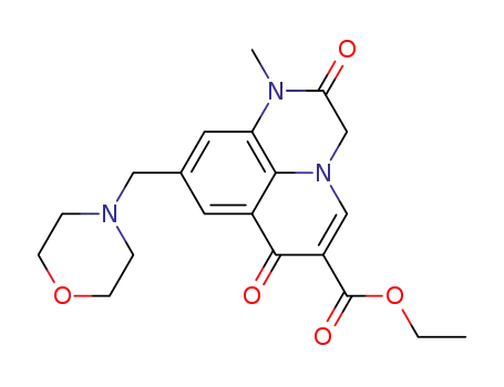 ethyl 1-methyl-9-(morpholin-4-ylmethyl)-2,7-dioxo-2,3-dihydro-1H,7H-pyrido[1,2,3-de]quinoxaline-6-carboxylate