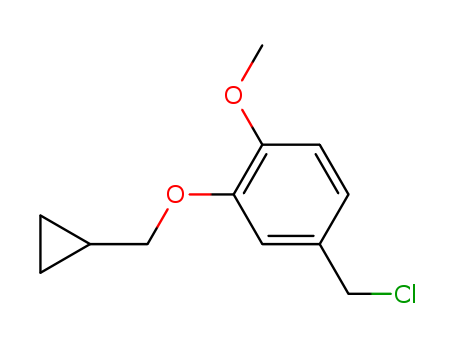 Benzene, 4-(chloromethyl)-2-(cyclopropylmethoxy)-1-methoxy-