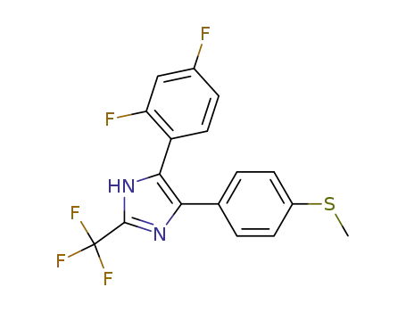 5-(2,4-difluorophenyl)-4-[4-(methylthio)phenyl]-2-(trifluoromethyl)-1H-imidazole