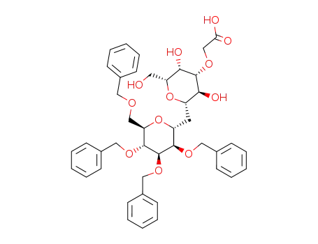 3-O-carboxymethyl-β-D-galactopyranosyl 1-carba-2,3,4,6-tetra-O-benzyl-α-D-mannopyranoside