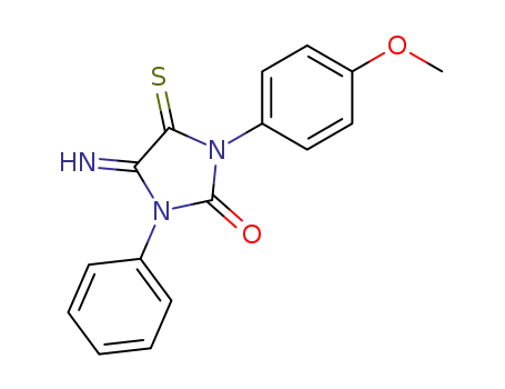 Molecular Structure of 252004-99-2 (4-imino-1-(4-methoxyphenyl)-3-phenyl-5-thioxo-2-imidazolidinone)