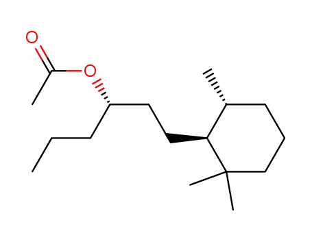 Acetic acid (S)-1-[2-((1S,6R)-2,2,6-trimethyl-cyclohexyl)-ethyl]-butyl ester