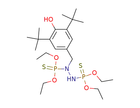 N,N'-bis-diethoxythiophosphoryl-N-(3,5-ditert-butyl-4-hydroxybenzyl)-hydrazine