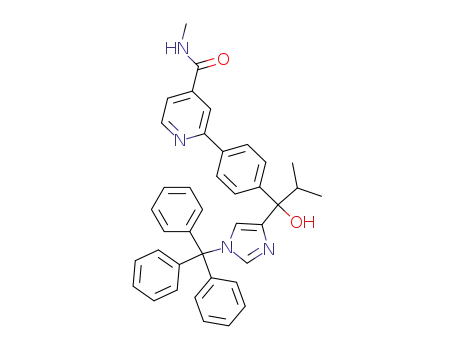 2-{4-[1-hydroxy-2-methyl-1-(1-trityl-1H-imidazol-4-yl)propyl]phenyl}-N-methylisonicotinamide