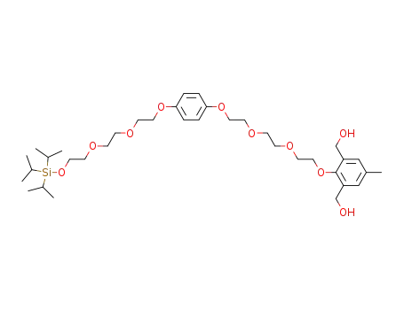 [3-hydroxymethyl-5-methyl-2-(2-{2-[2-(4-{2-[2-(2-triisopropylsilanyloxy-ethoxy)-ethoxy]-ethoxy}-phenoxy)-ethoxy]-ethoxy}-ethoxy)-phenyl]-methanol