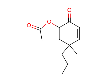 2-Cyclohexen-1-one, 6-(acetyloxy)-4-methyl-4-propyl-, cis-