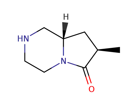 Molecular Structure of 272786-83-1 (Pyrrolo[1,2-a]pyrazin-6(2H)-one, hexahydro-7-methyl-, (7R,8aR)-rel- (9CI))